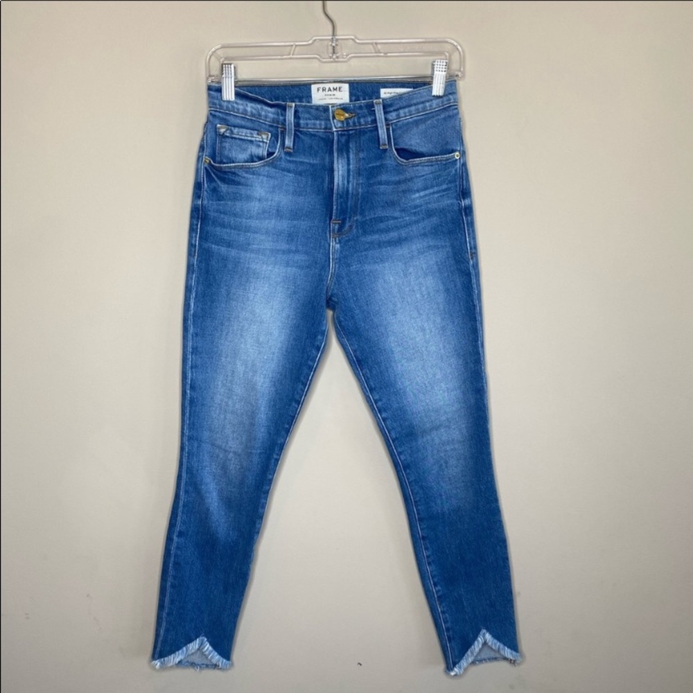 Frame Ali High Rise Cigarette Jeans - Picture 2 of 8